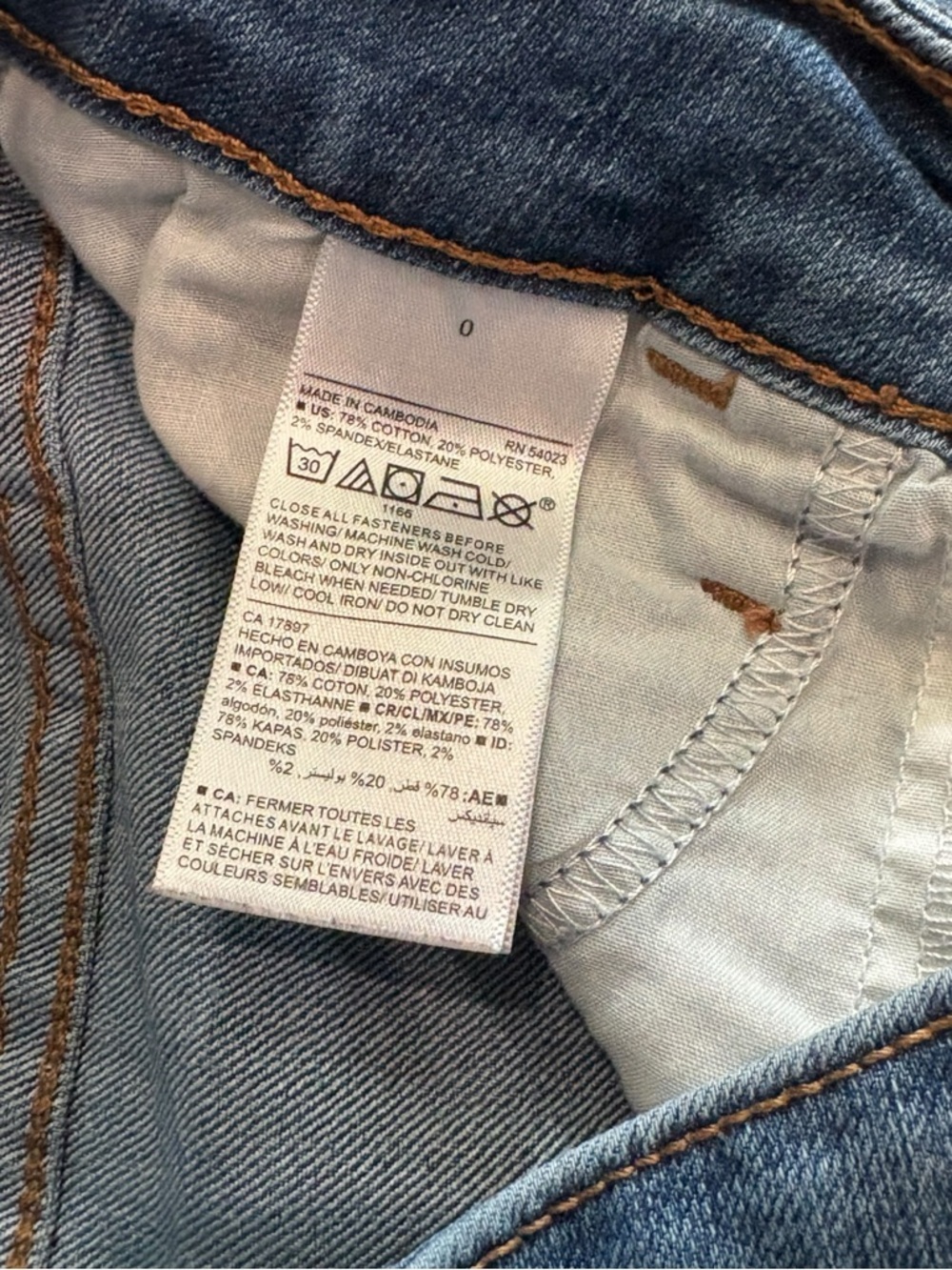 Old Navy Women Size 0 Mid Rise Rockstar Super Skinny Denim Blue Jeans Light Wash - Picture 3 of 9